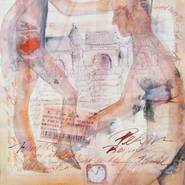 Carlo Nordloh bobparsley„Transsibirien 11 (12-teilig)“, Acryl/ Fineliner, Collage auf Papier, 30 x 30 cm