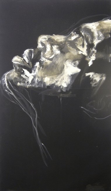 Regina Nieke „Black Man III“ Öl auf Stoff, 2004, 170 x 100 cm