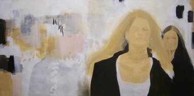 Regina Nieke „Businessfrau“ Öl und Acryl auf Leinwand, 2006, 150 x 300 cm