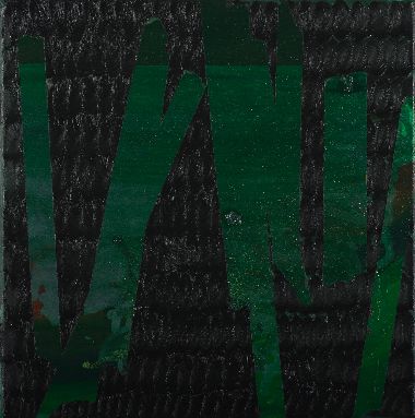 Surya Gied, “Schwarzwaldgeflüster“, 2007, Öl auf Leinwand, 40x40cm