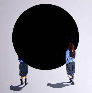 Malgorzata Jankowska „Untitled X-c“ Öl/Acryl auf Leinwand, 2006, 40 X 40 cm