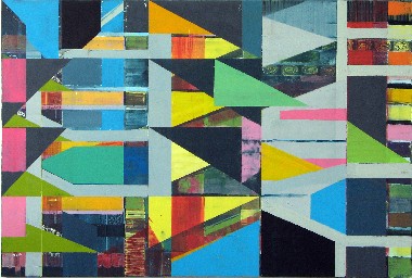 Sandra Lange, "o.T.", Acryl auf Nessel, 150x220cm, 2007