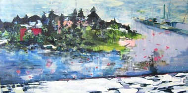 "Neukölln", Öl auf Leinwand, 150 x 300cm, 2007